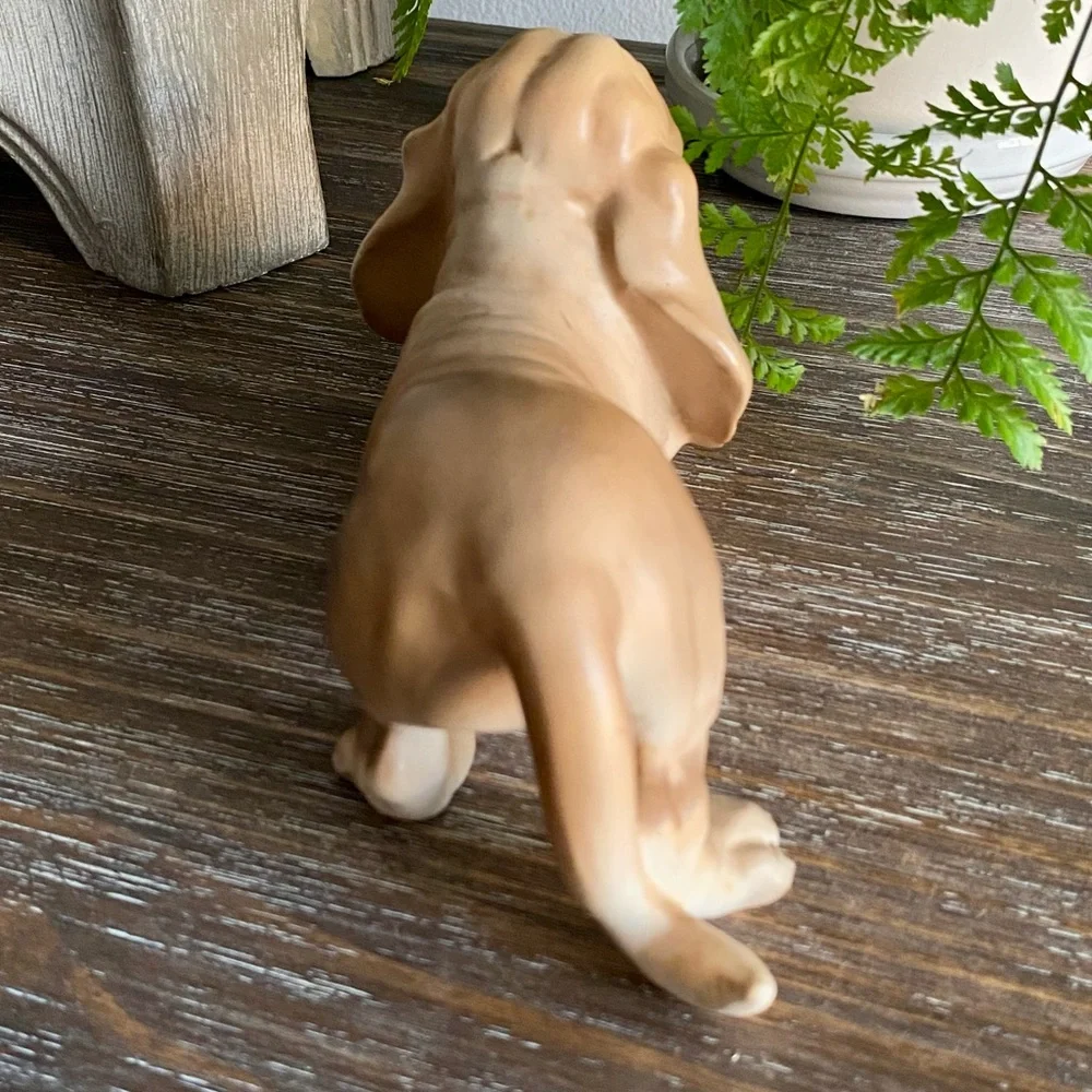 Vintage Ucagco Boswell Basset‎ Hound Ceramics Japan Figurine 7”